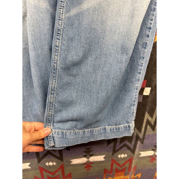 Pilcro Anthropologie Wide Leg Flare Pants 26 Nautical Beach Flowy Buttonfly - Picture 5 of 8